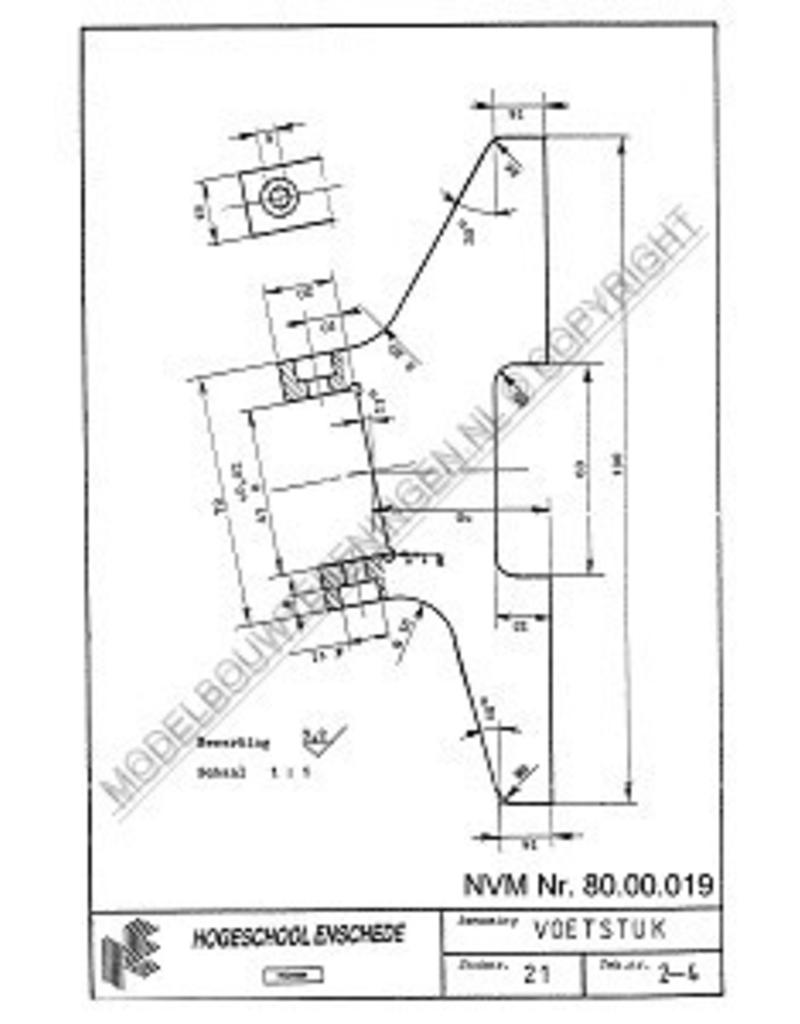 MBT Revolver-Drehbank - Bauzeichnung Maßstab 1 : XX (80.00.019)