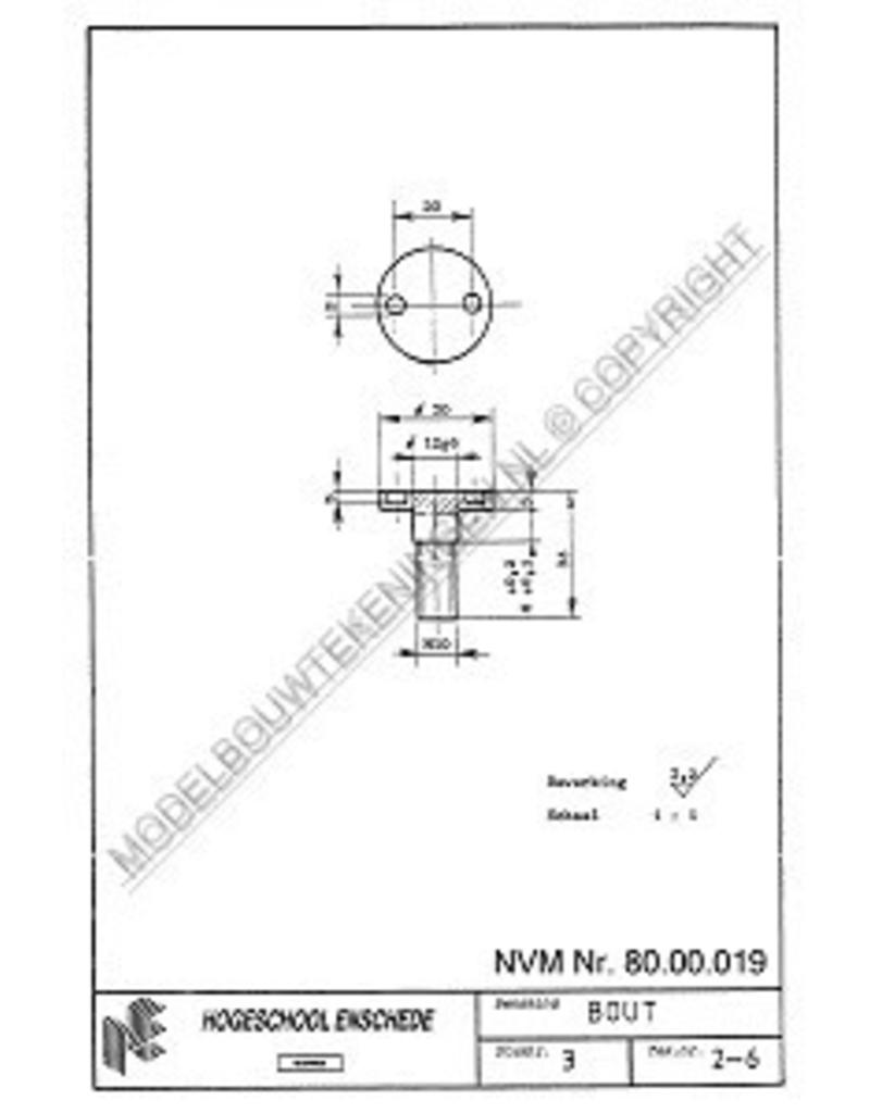 MBT Revolver-Drehbank - Bauzeichnung Maßstab 1 : XX (80.00.019)