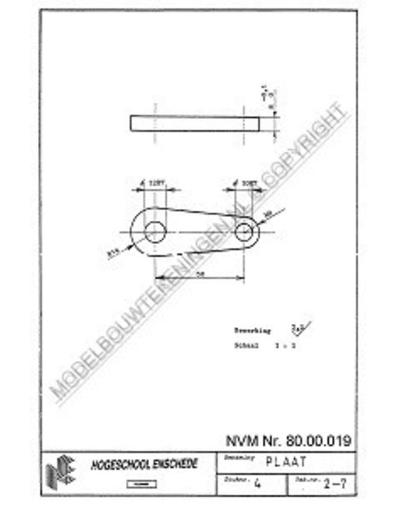 MBT Revolver draaibank - Bouwtekening Schaal 1 : XX (80.00.019)