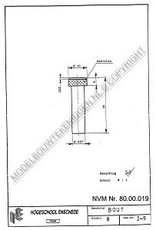 MBT Revolver draaibank - Bouwtekening Schaal 1 : XX (80.00.019)