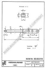 MBT Revolver-Drehbank - Bauzeichnung Maßstab 1 : XX (80.00.019)