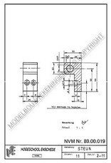 MBT Revolver draaibank - Bouwtekening Schaal 1 : XX (80.00.019)