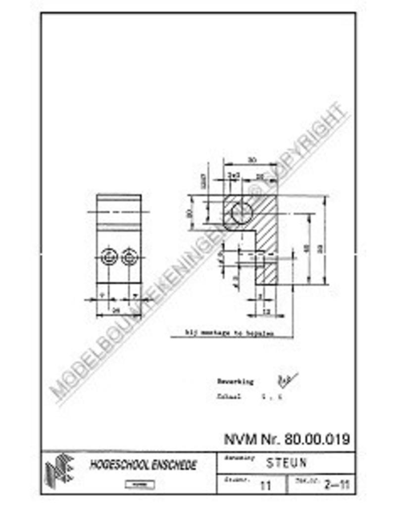 MBT Revolver draaibank - Bouwtekening Schaal 1 : XX (80.00.019)