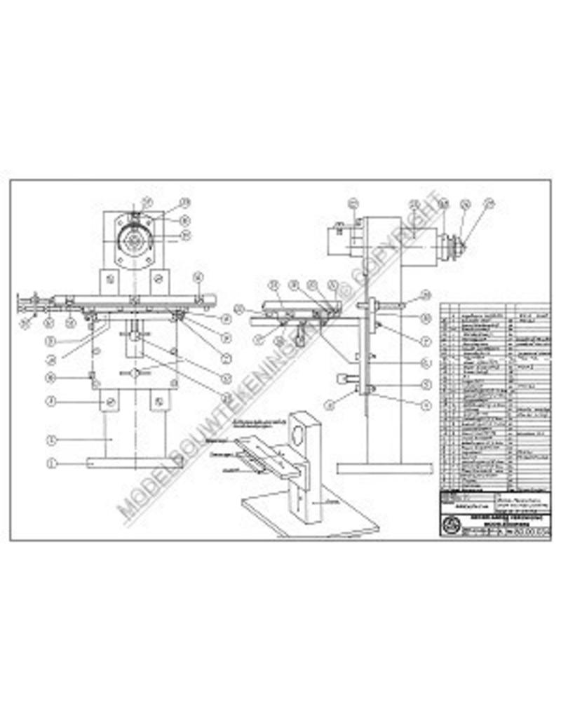 MBT Boor-freesmachine voor houtbewerking - Bouwtekening Schaal 1 : XX (80.00.034)