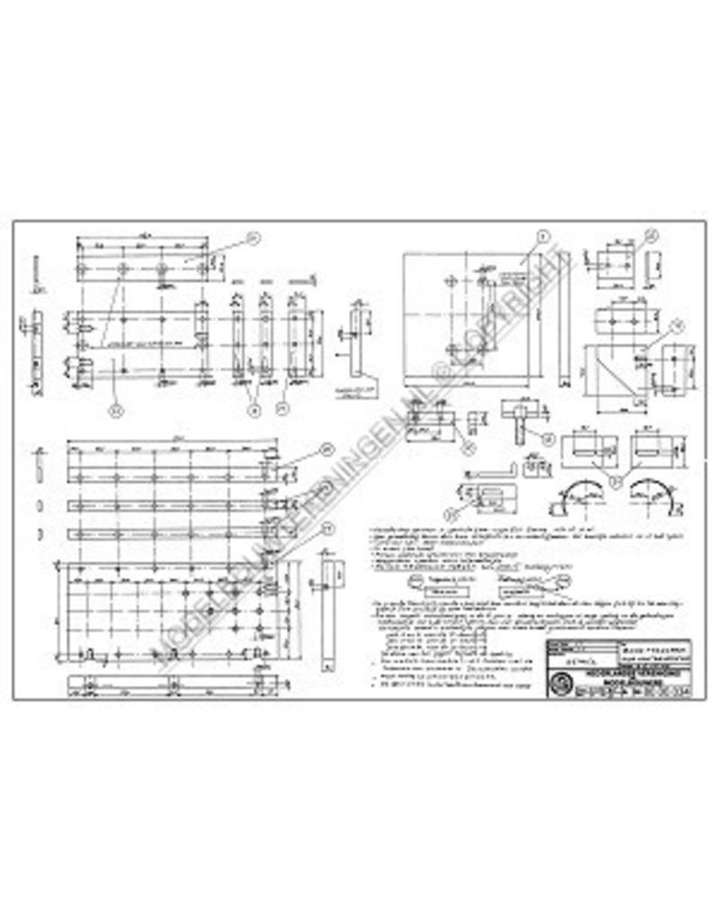 MBT Boor-freesmachine voor houtbewerking - Bouwtekening Schaal 1 : XX (80.00.034)