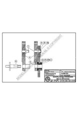 MBT Langsvoeding voor voeding Ferm 450 draaibank - Bouwtekening Schaal 1 : XX (80.00.035)