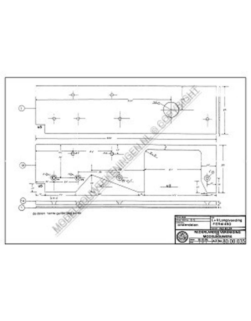 MBT Langsvoeding voor voeding Ferm 450 draaibank - Bouwtekening Schaal 1 : XX (80.00.035)
