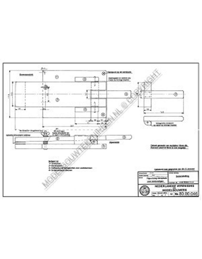 MBT Figuurzaagklemplank voor ?nhandigen - Bouwtekening Schaal 1 : XX (80.00.046)