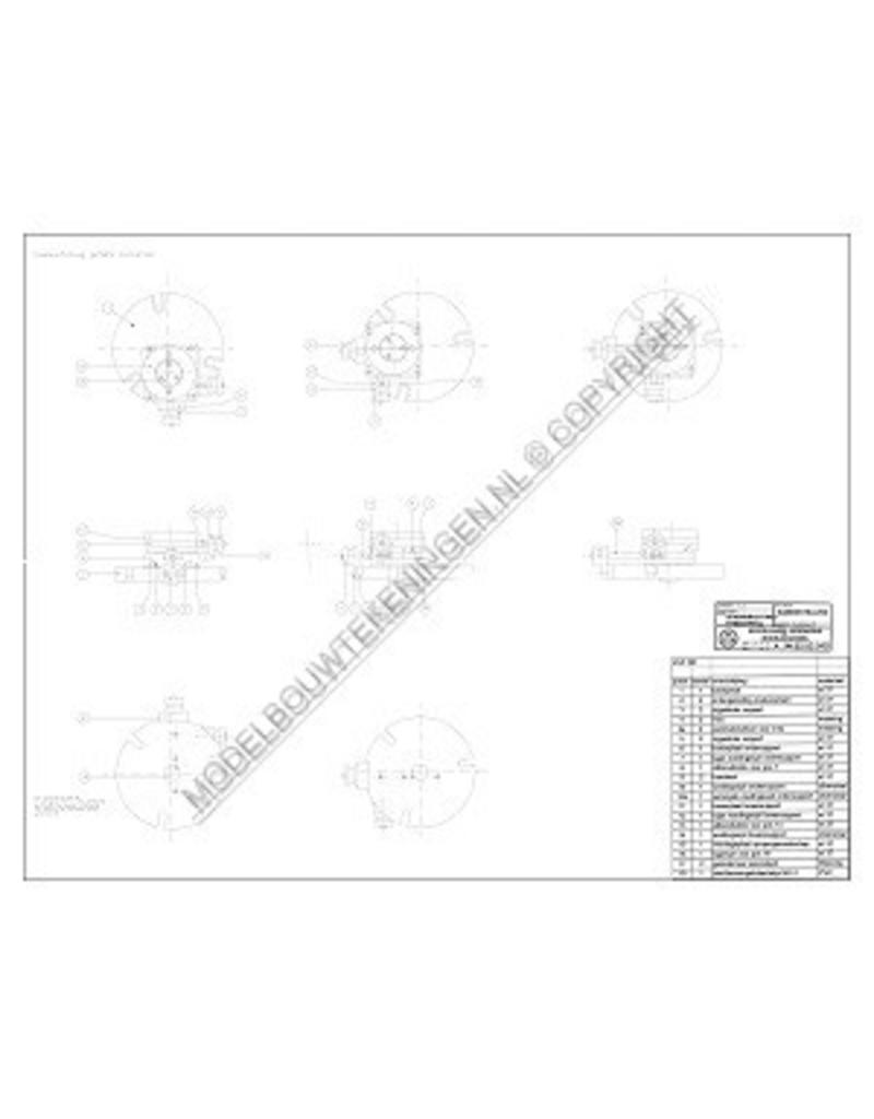 MBT Draaibare spaninrichting voor de freestafel - Bouwtekening Schaal 1 : XX (80.00.049)