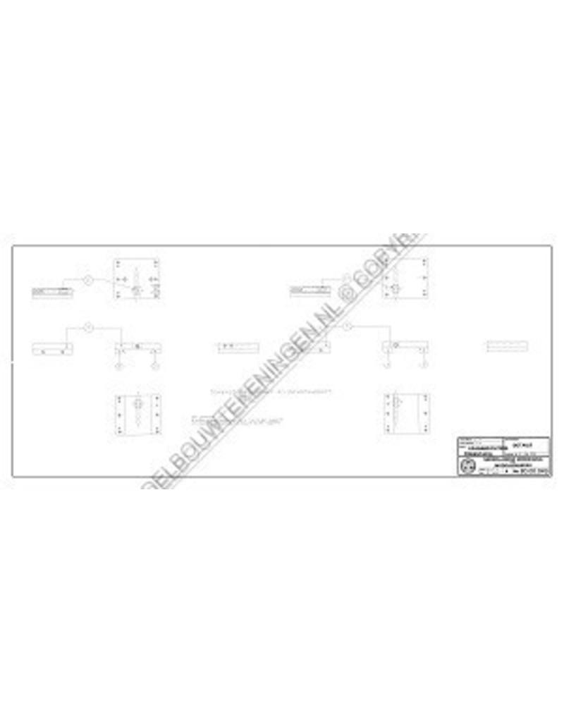 MBT Draaibare spaninrichting voor de freestafel - Bouwtekening Schaal 1 : XX (80.00.049)