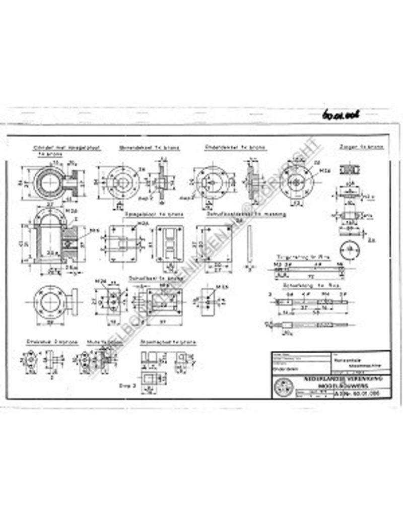 MBT Horizontale Dampfmaschine - Konstruktionszeichnung Maßstab 1 : N/A (60.01.006)