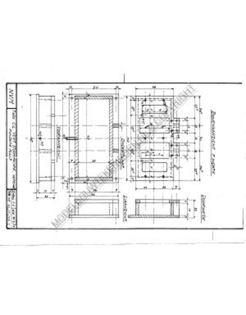 MBT Dampfanlage, stehende 1- und 2-Zylindermaschine mit Kessel und Hilfsausrüstung - Bauzeichnung Maßstab 1 : N/A (60.01.008)