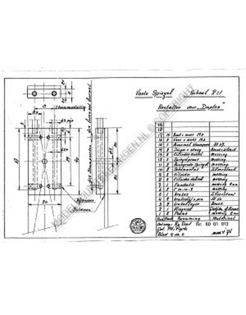 MBT Simplex - Duplex Dampfmaschine - Bauzeichnung Maßstab 1 : N/A (60.01.013)