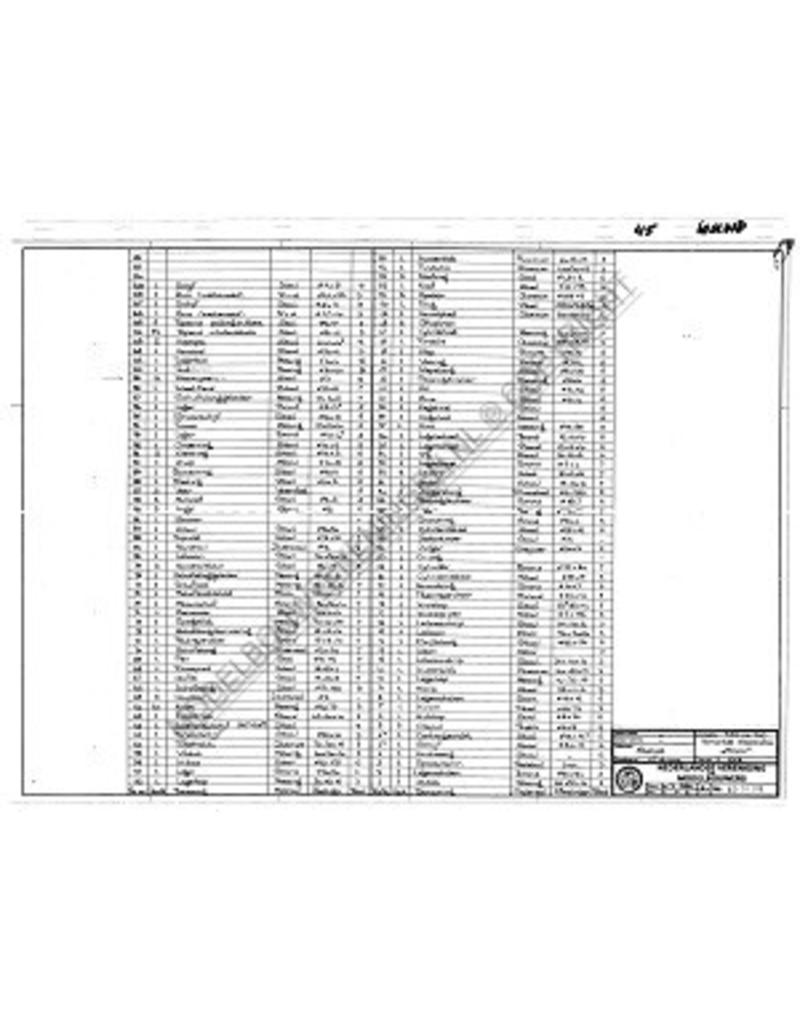 MBT Horizontale stoommachine Bromo - Bouwtekening Schaal 1 : N/A (60.01.018)