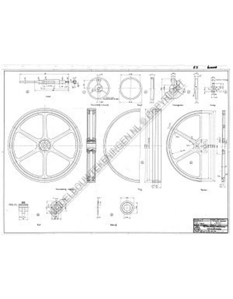 MBT Horizontale Dampfmaschine Bromo - Bauzeichnung Maßstab 1 : N/A (60.01.018)