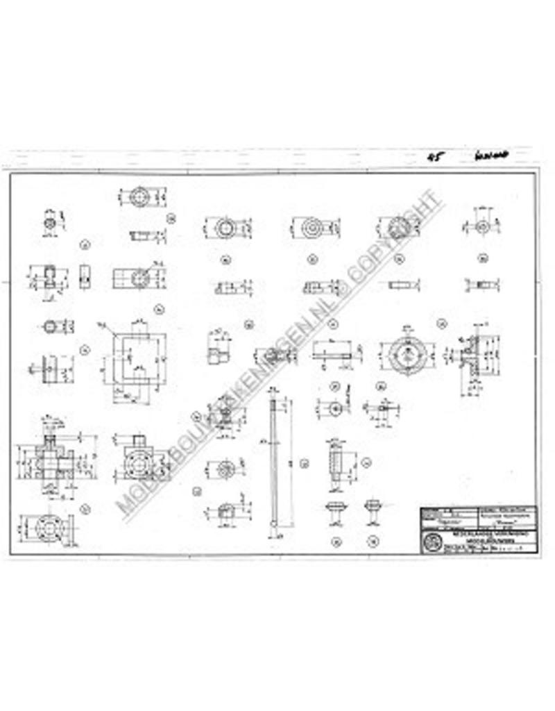 MBT Horizontale stoommachine Bromo - Bouwtekening Schaal 1 : N/A (60.01.018)