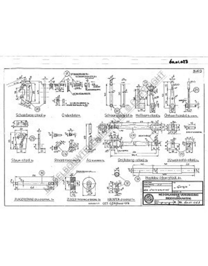 MBT Horizontale stoommach. Genjo - Bouwtekening Schaal 1 : N/A (60.01.023)