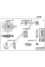 MBT Siam II, horizontale stoommachine - Bouwtekening Schaal 1 : N/A (60.01.024)