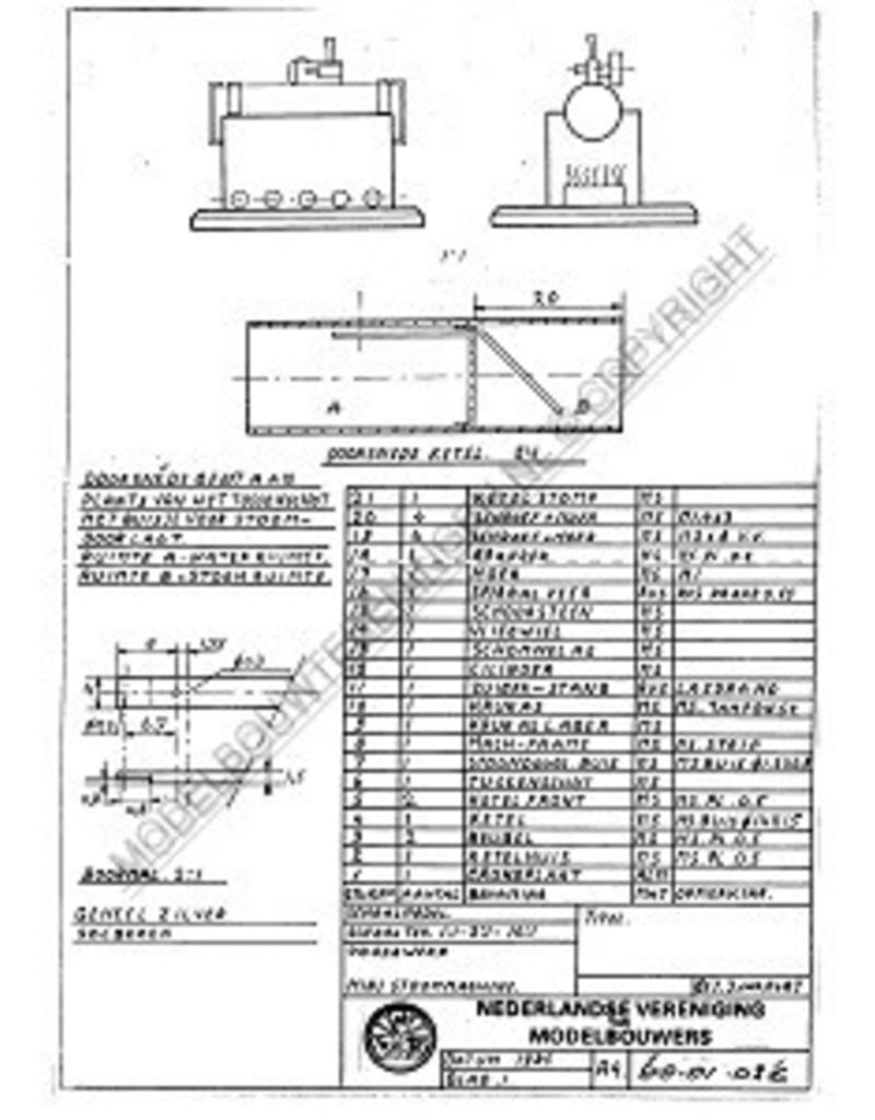 MBT 60.01.026 super miniature steam engine with boiler