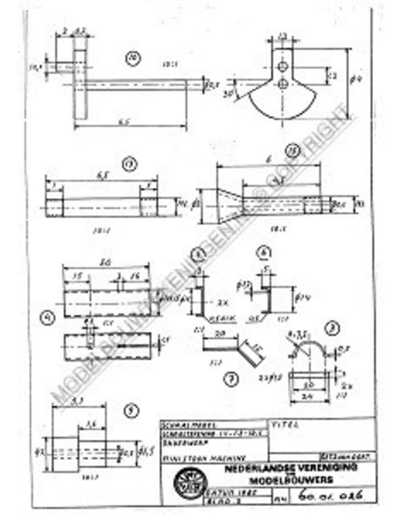 MBT 60.01.026 Super-Miniatur-Dampfmaschine mit Kessel