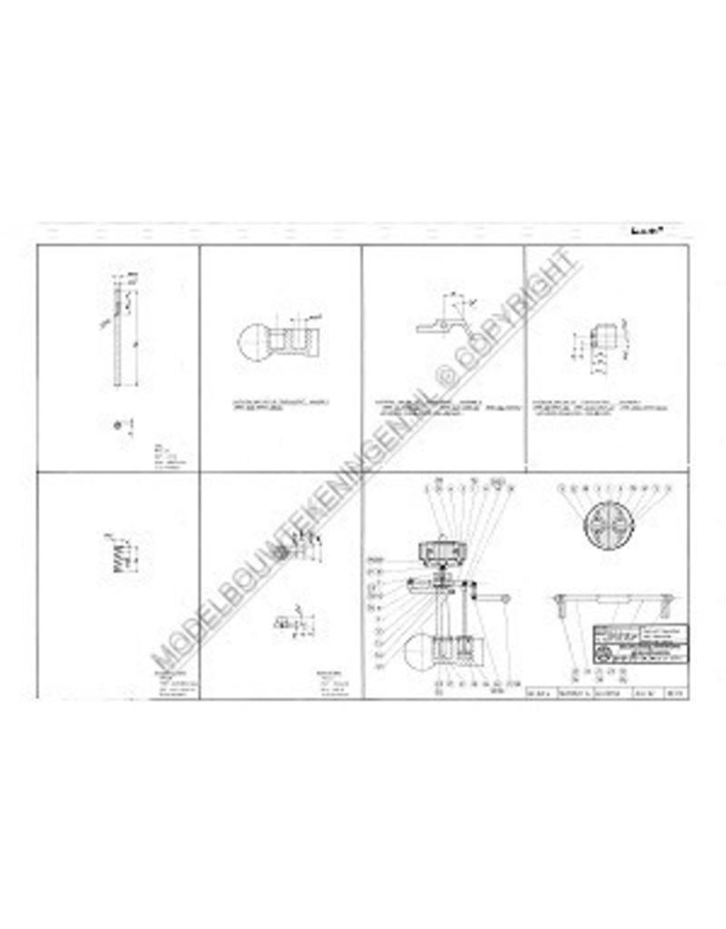 MBT Regulateur voor horizontale tandem compoundmachine - Bouwtekening Schaal 1 : N/A (60.01.035/A)