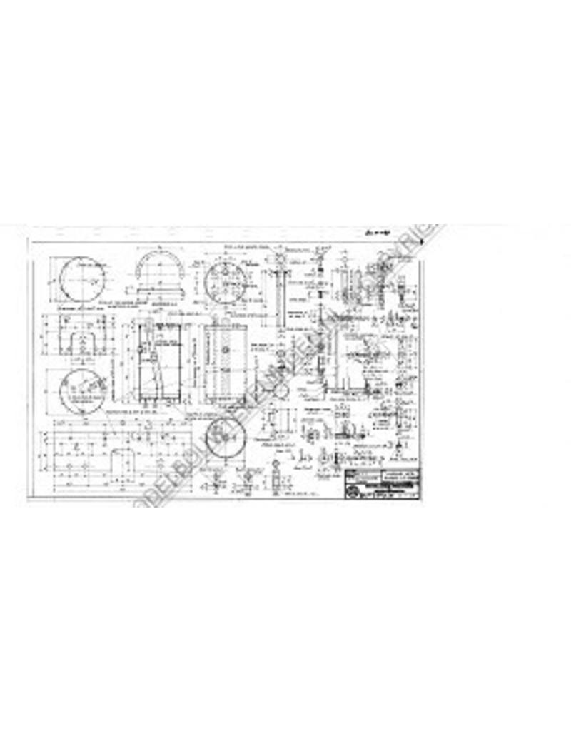MBT Verticale stoommachine "Lennart" met ketel - Bouwtekening Schaal 1 : N/A (60.01.037)