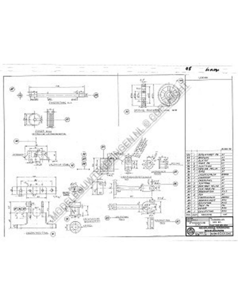 MBT Horizontale stoommachine "Ajax" - Bouwtekening Schaal 1 : N/A (60.01.041)