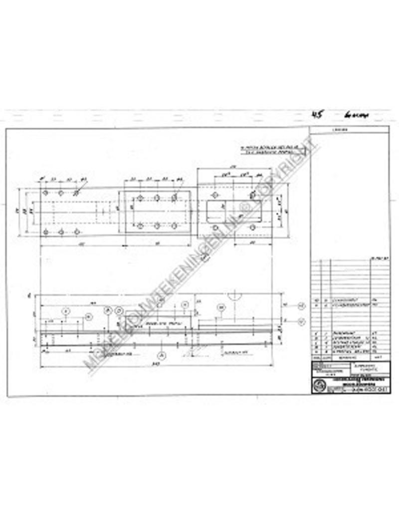 MBT Horizontale stoommachine "Ajax" - Bouwtekening Schaal 1 : N/A (60.01.041)