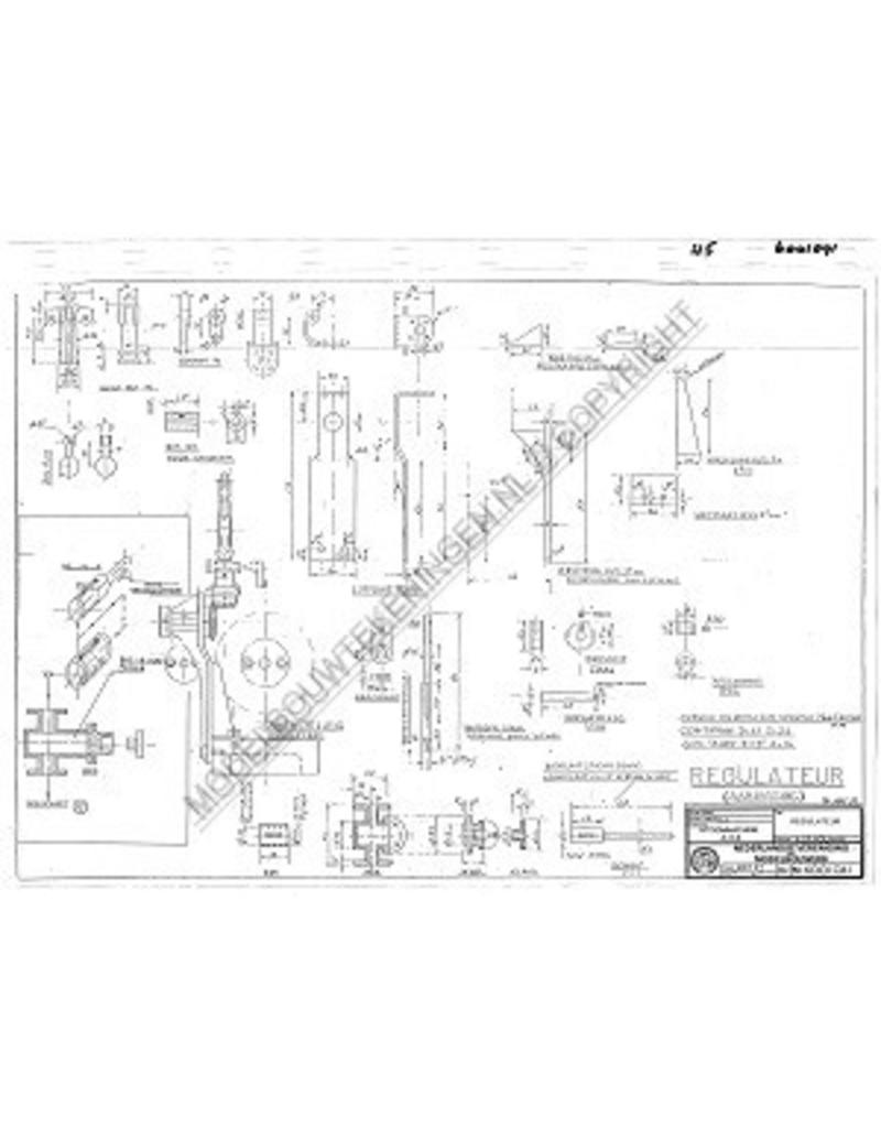 MBT Horizontale stoommachine "Ajax" - Bouwtekening Schaal 1 : N/A (60.01.041)