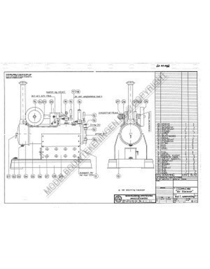 NVM 60.01.042 horizontal Dampfmaschine "Rianne" mit Boiler