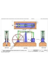 MBT Eencilinder balans stoommachine met cilindrische schuif - Bouwtekening Schaal 1 : N/A (60.01.053/A)