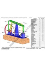 MBT Eencilinder balans stoommachine met cilindrische schuif - Bouwtekening Schaal 1 : N/A (60.01.053/A)