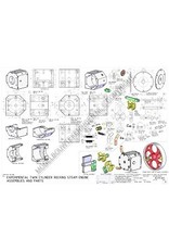 MBT CD-Tweecilinder schommelzuiger-stoommachine; tekeningen en animaties - Bouwtekening Schaal 1 : N/A (60.01.054)