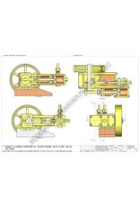 MBT CD-1-Zylinder horizontale Dampfmaschine - Bauzeichnung Maßstab 1 : N/A (60.01.055/A)
