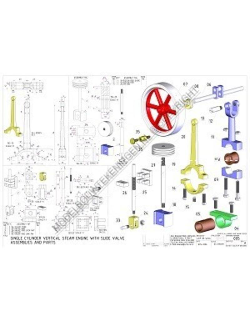 MBT Vertikale ?ncilinder stoommachine - Bouwtekening Schaal 1 : N/A (60.01.056/A)