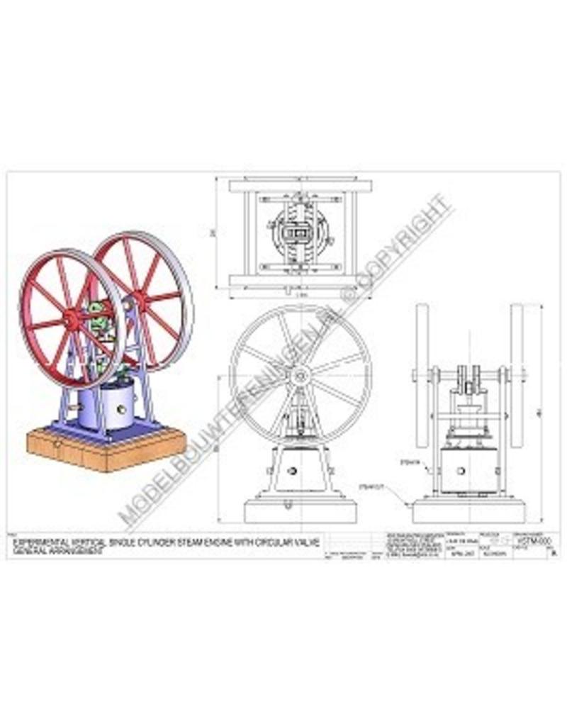 MBT CD - Experimentele stoommachine met ringvormige schuif - Bouwtekening Schaal 1 : N/A (60.01.059)