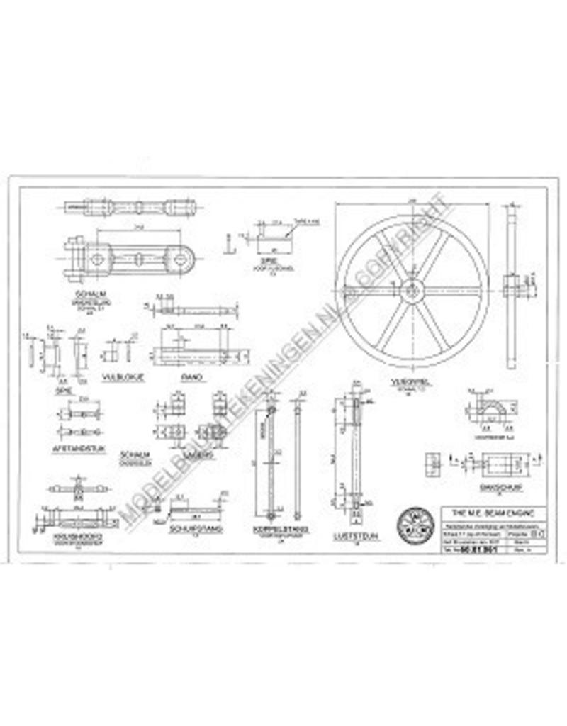 MBT ME Beam Engine - Balancierdampfmaschine - Bauzeichnung Maßstab 1 : N/A (60.01.061)