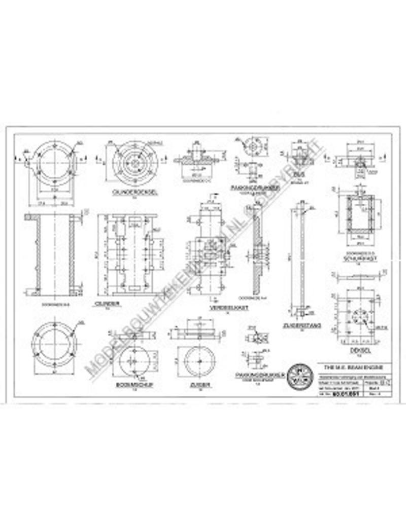 MBT ME Beam Engine - Balancierdampfmaschine - Bauzeichnung Maßstab 1 : N/A (60.01.061)