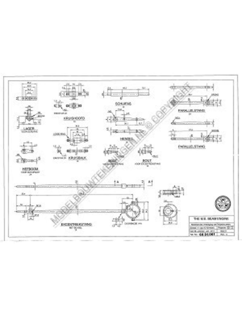 MBT ME Beam Engine - Balancierdampfmaschine - Bauzeichnung Maßstab 1 : N/A (60.01.061)