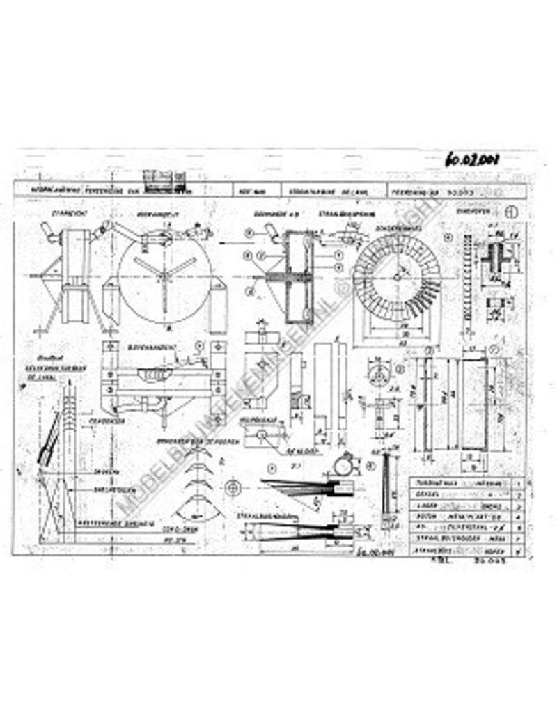 MBT Laval stoomturbine - Bouwtekening Schaal 1 : N/A (60.02.001)