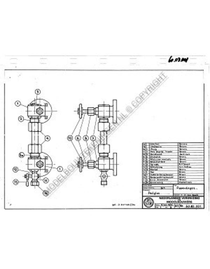 MBT Peilglas - Bouwtekening Schaal 1 : N/A (60.03.001)