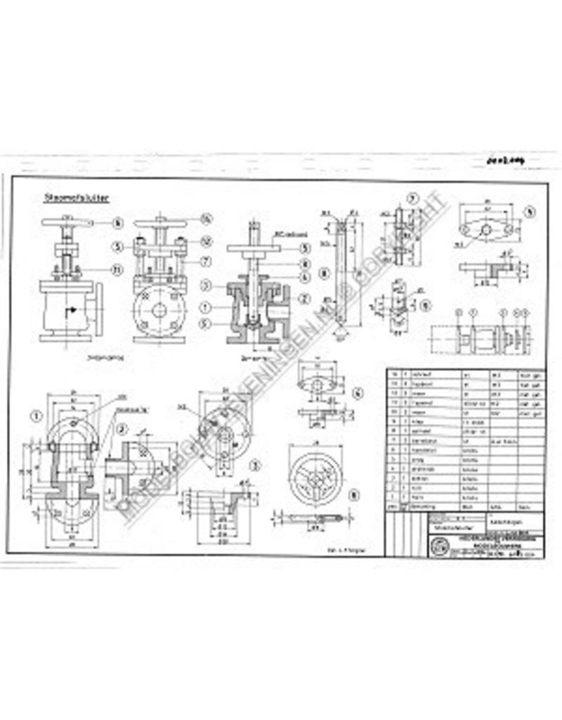MBT Stoomafsluiter - Bouwtekening Schaal 1 : N/A (60.03.004)