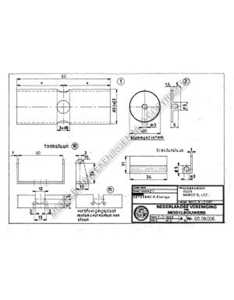 NVM 60.03.006 Gasbrenner für Mamod Dampflokomotive