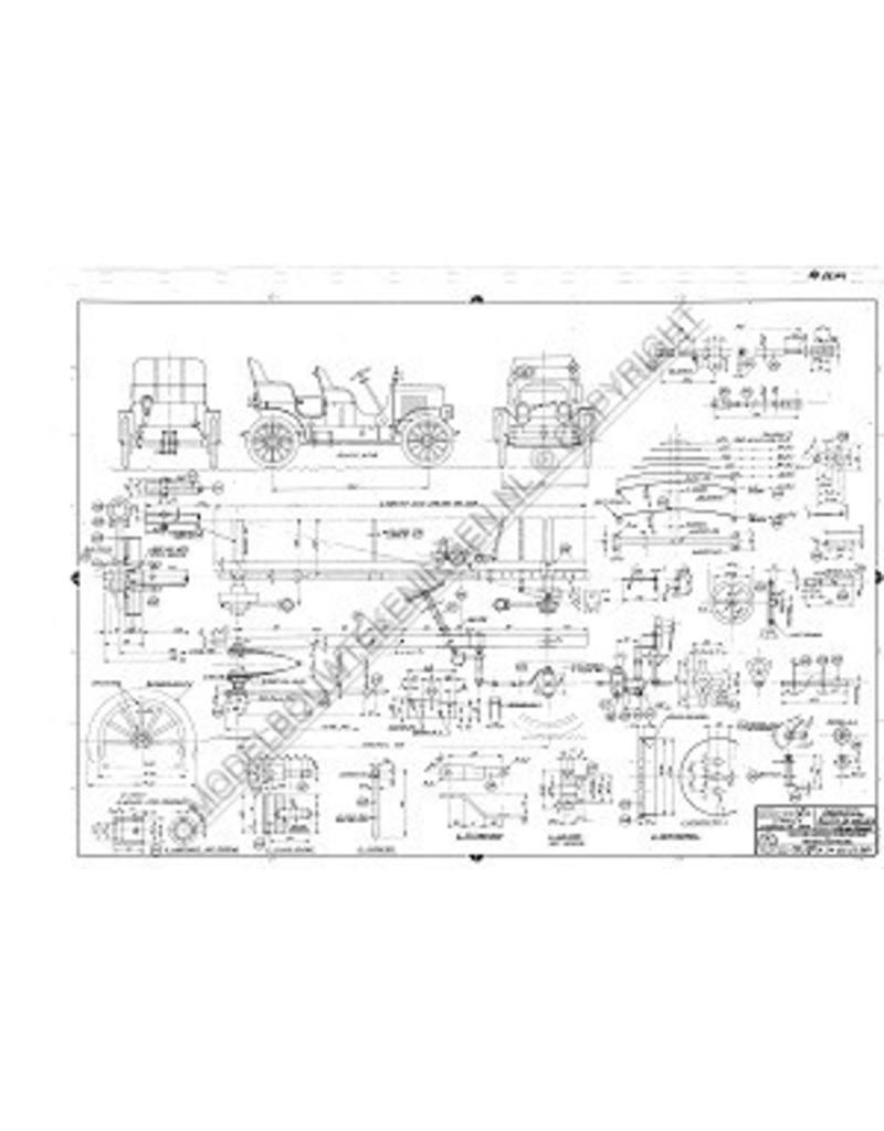 MBT Stanley Steamer 1906 - Bouwtekening Schaal 1 : XX (60.05.001)