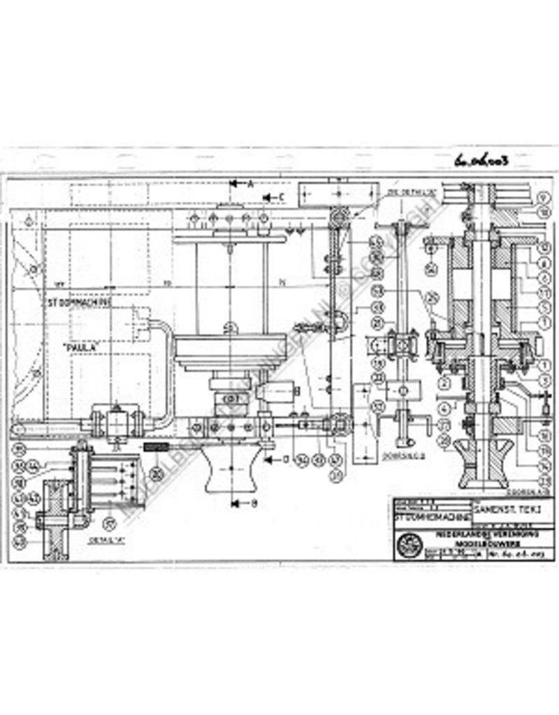 MBT Stoomheimachine - Bouwtekening Schaal 1 : 8 (60.06.003)