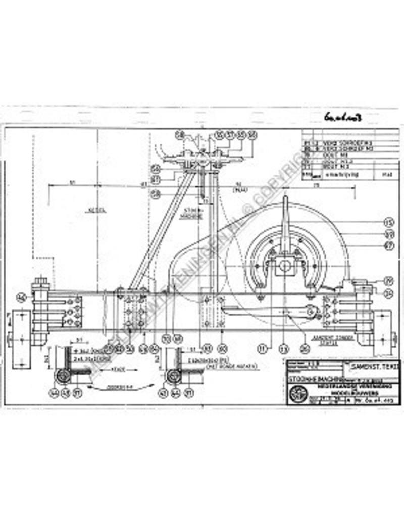 MBT Stoomheimachine - Bouwtekening Schaal 1 : 8 (60.06.003)