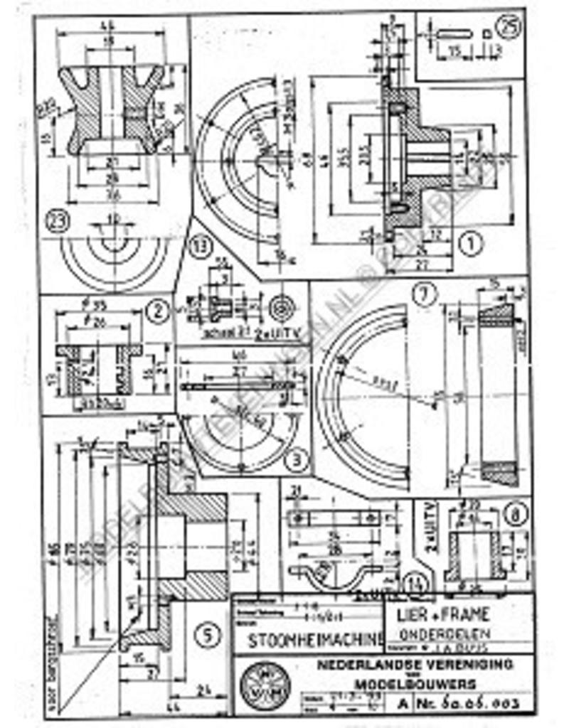 MBT Stoomheimachine - Bouwtekening Schaal 1 : 8 (60.06.003)