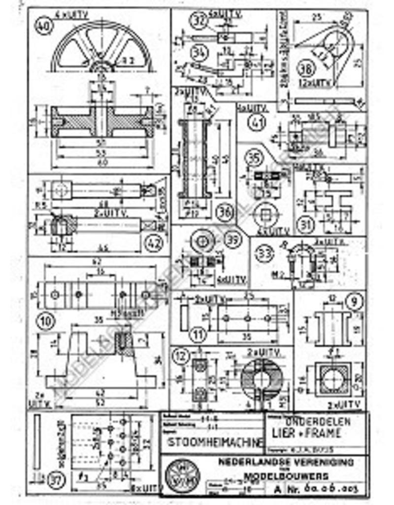 MBT Stoomheimachine - Bouwtekening Schaal 1 : 8 (60.06.003)