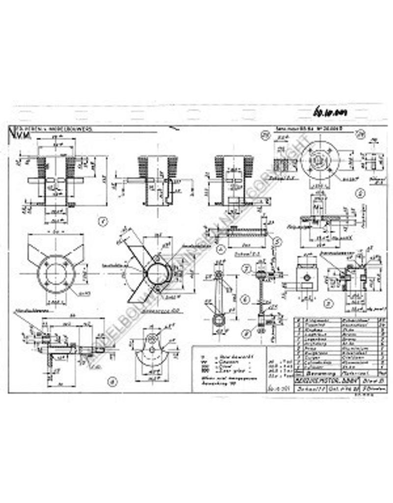 MBT Benzinmotor BB 8,4 - Bauzeichnung Maßstab 1 : N/A (60.10.001)
