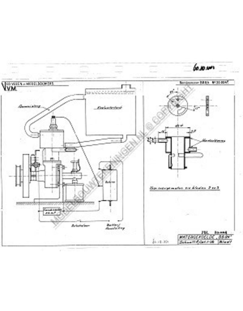 MBT Benzinemotor BB 8,4 - Bouwtekening Schaal 1 : N/A (60.10.001)